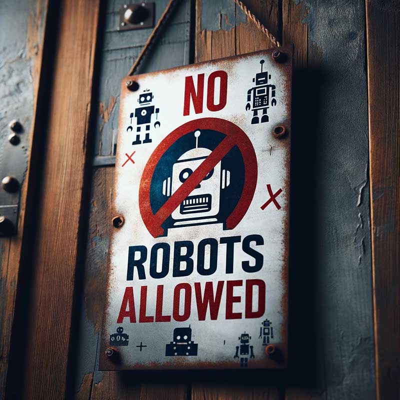No robots or spam emails please!